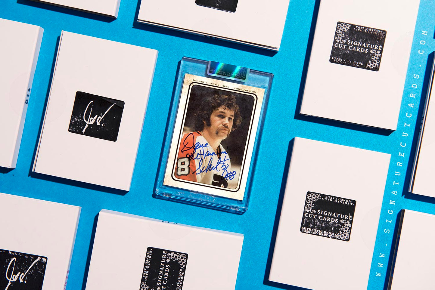 Dave Schultz Philadelphia Flyers AP Wirephoto Authentic Hand Signed Card #'d /10