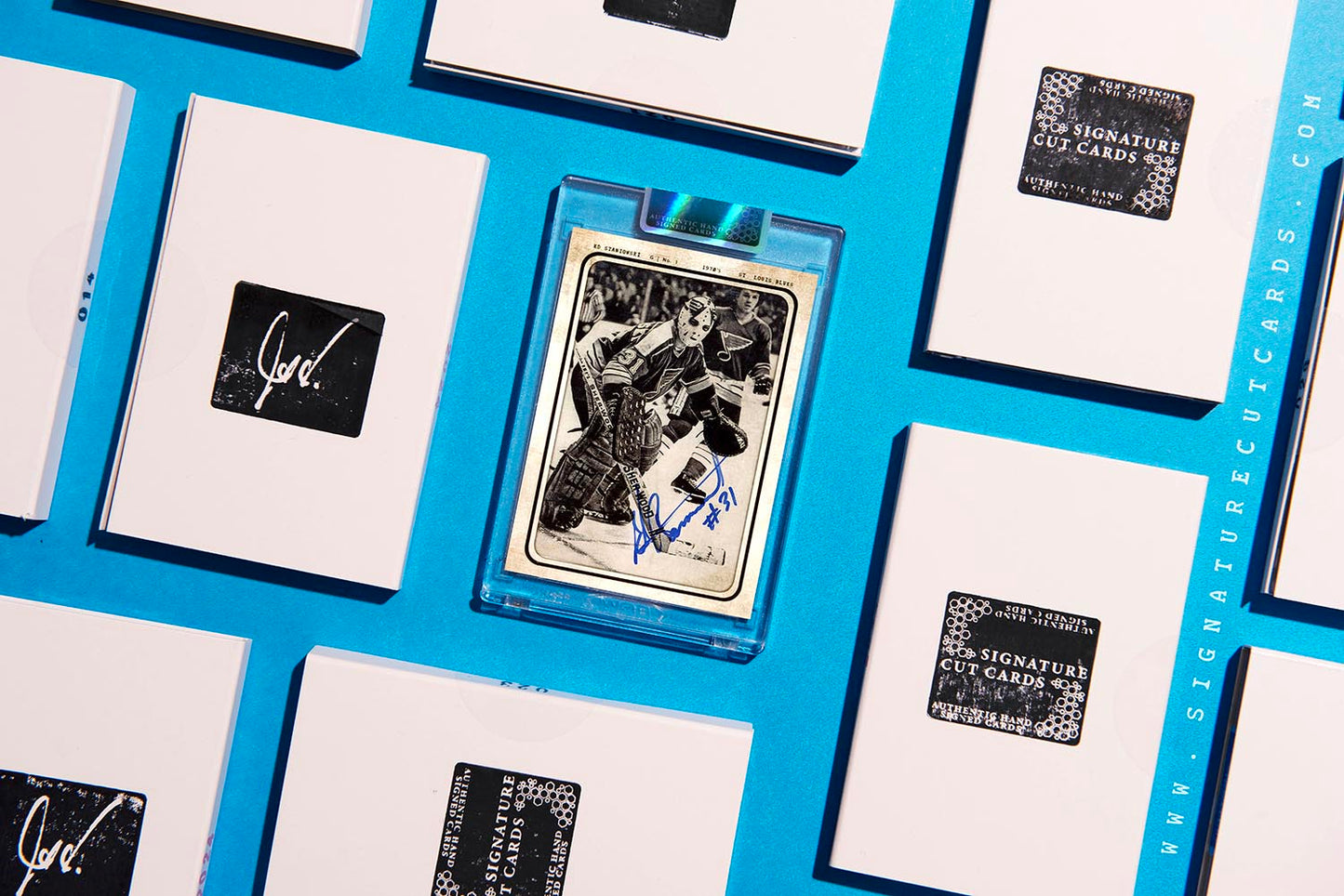 Ed Staniowski St. Louis Blues AP Wirephoto Authentic Hand Signed Card #'d /10