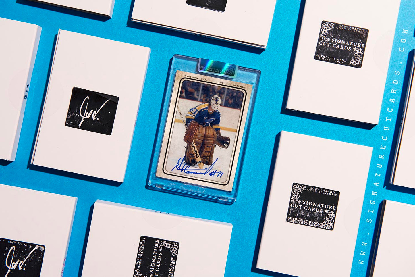 Ed Staniowski St. Louis Blues AP Wirephoto Authentic Hand Signed Card #'d /10