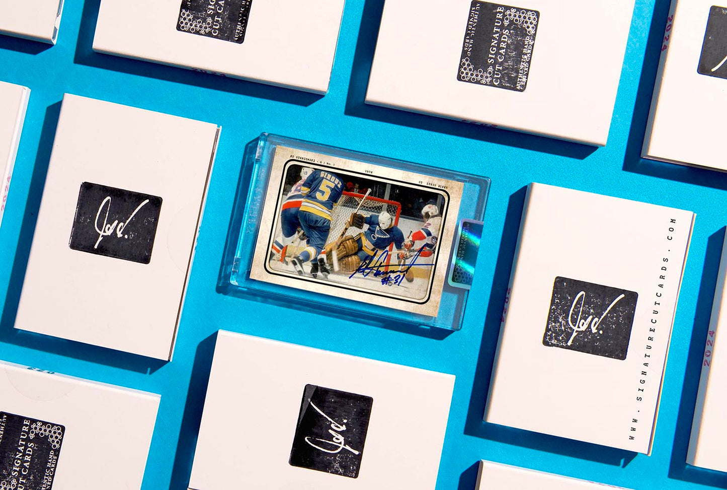 Ed Staniowski St. Louis Blues AP Wirephoto Authentic Hand Signed Card #'d /10