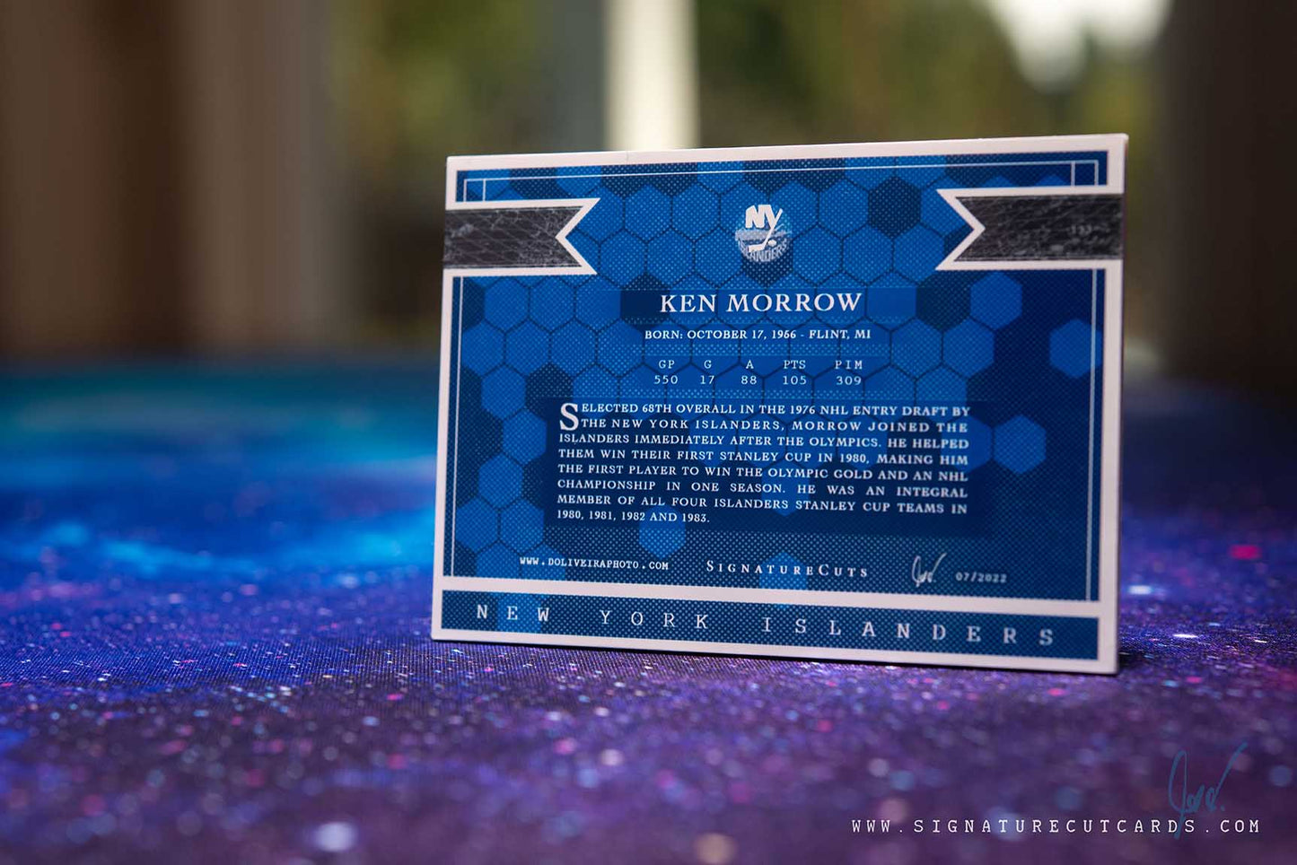 Ken Morrow New York Islanders Expansion Era Signature Cut Card