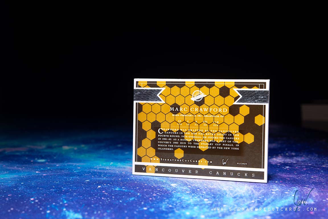 Marc Crawford Vancouver Canucks Expansion Era Signature Cut Card