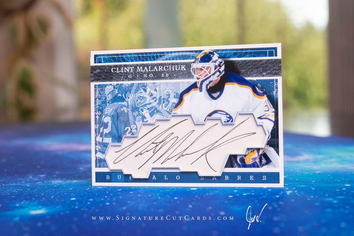 Clint Malarchuk Buffalo Sabres Expansion Era Signature Cut Card