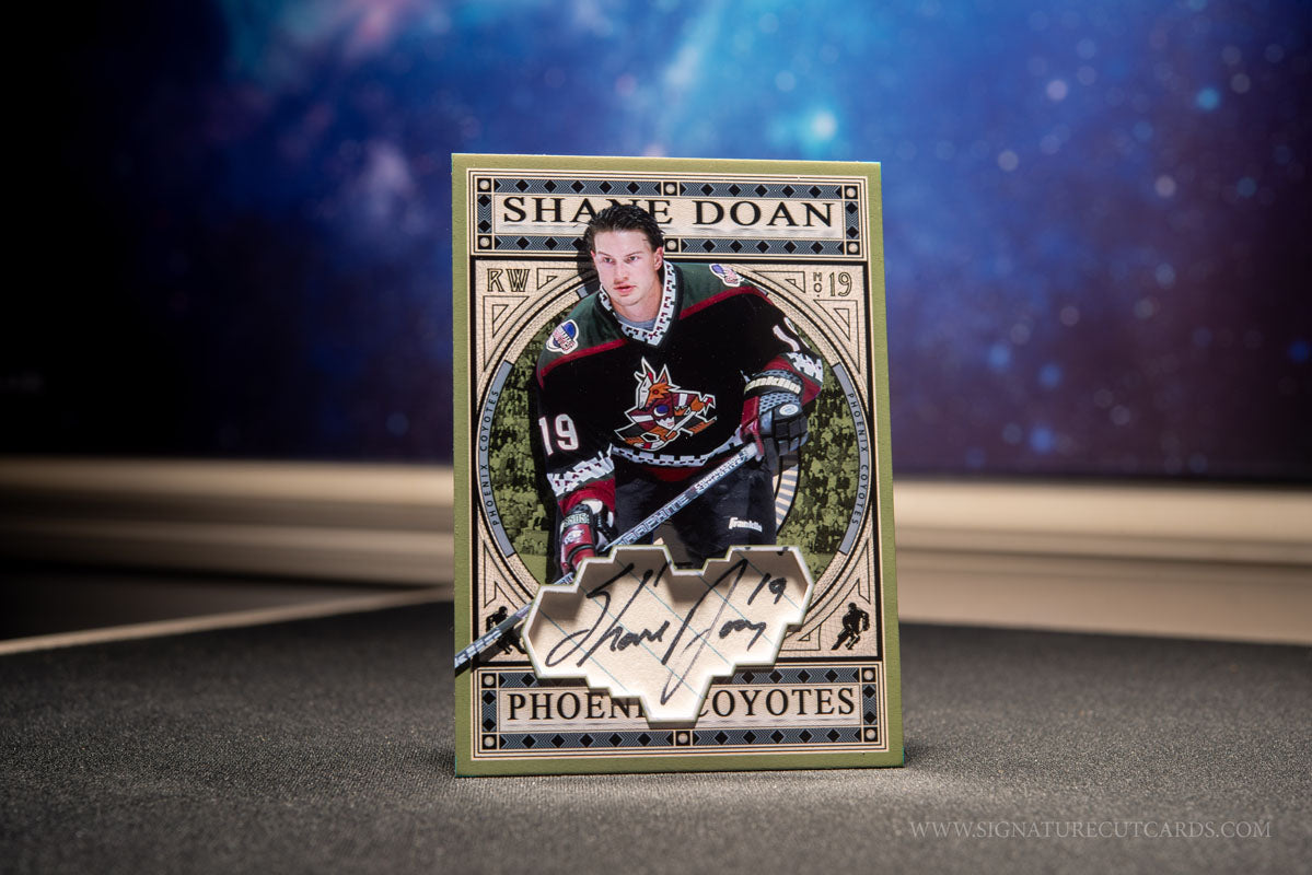 Shane Doan Phoenix Coyotes Expansion Era Signature Cut Card