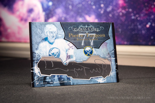 Pierre Turgeon Buffalo Sabres Glass Cuts Signature Cut Card