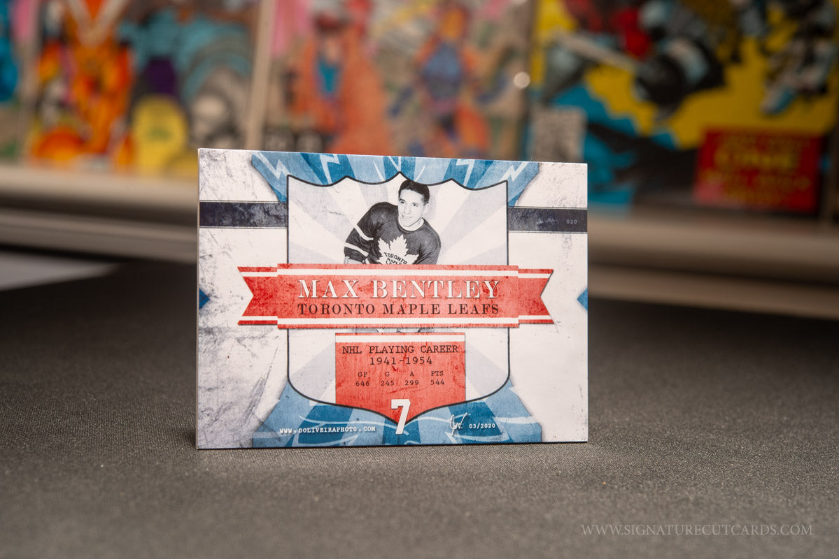 Max Bentley Toronto Maple Leafs Vintage Signature Cut Card