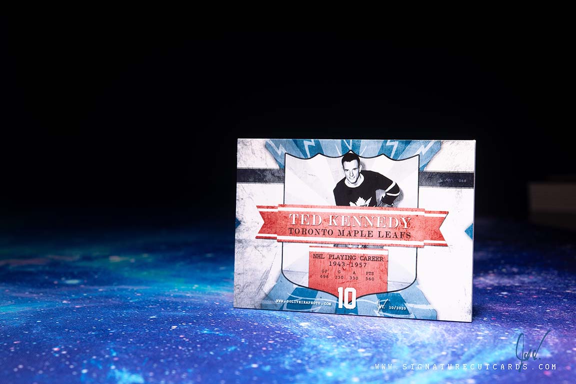 Ted Kennedy Toronto Maple Leafs Vintage Signature Cut Card