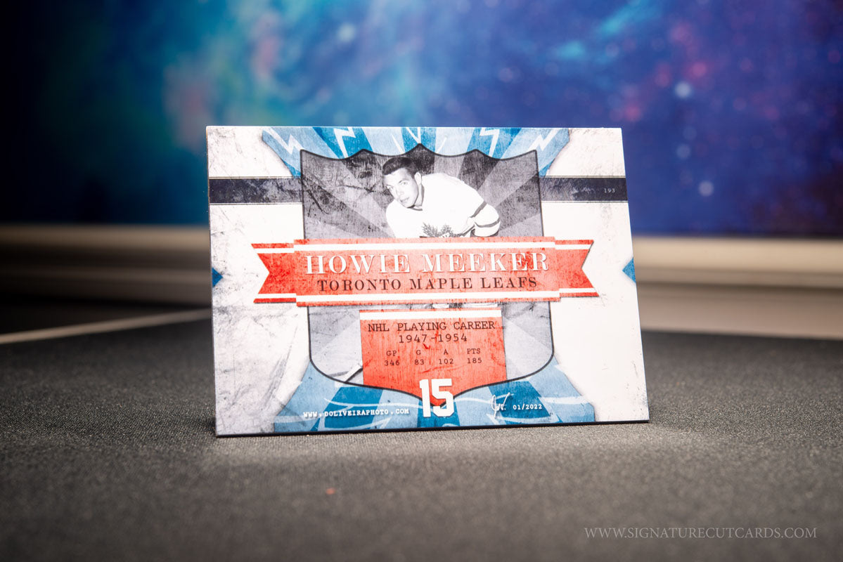 Howie Meeker Toronto Maple Leafs Vintage Signature Cut Card