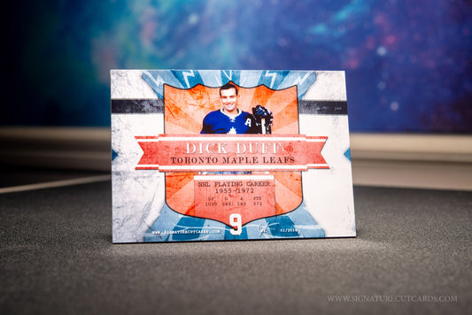 Dick Duff Toronto Maple Leafs Signature Cut Card Back