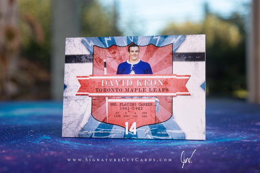 David Keon Toronto Maple Leafs Vintage Signature Cut Card