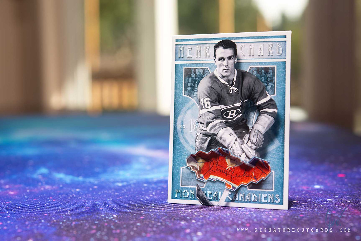 Henri Richard Montreal Canadiens Vintage Signature Cut Card