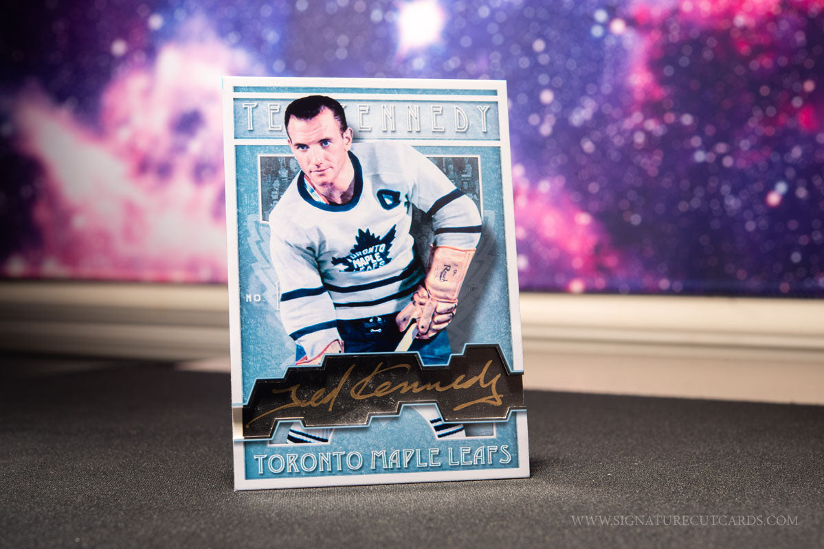 Ted Kennedy Toronto Maple Leafs Signature Cut Card Autograph