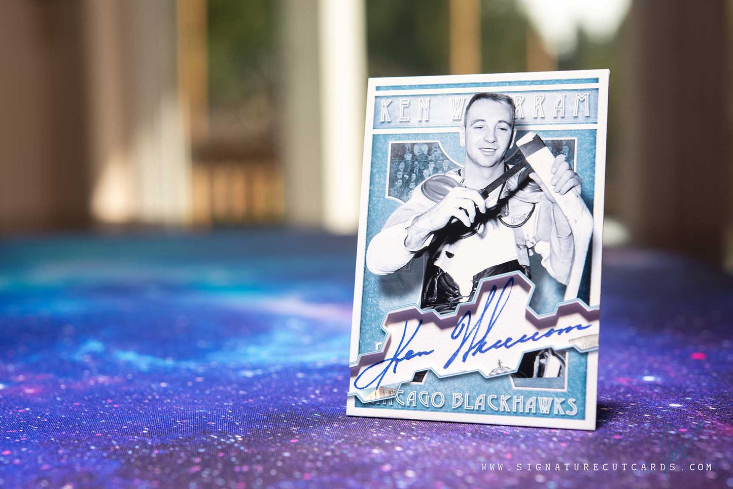 Ken Wharram Chicago Blackhawks Vintage Signature Cut Card