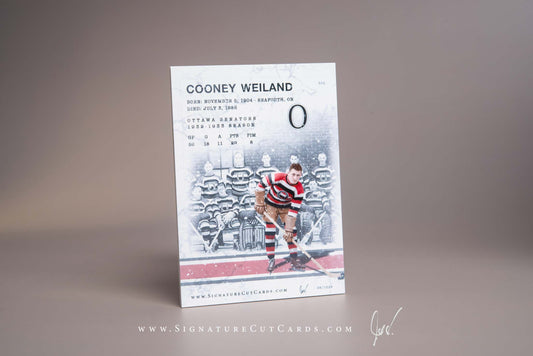 Cooney Weiland Ottawa Senators Signature Cut Card Back