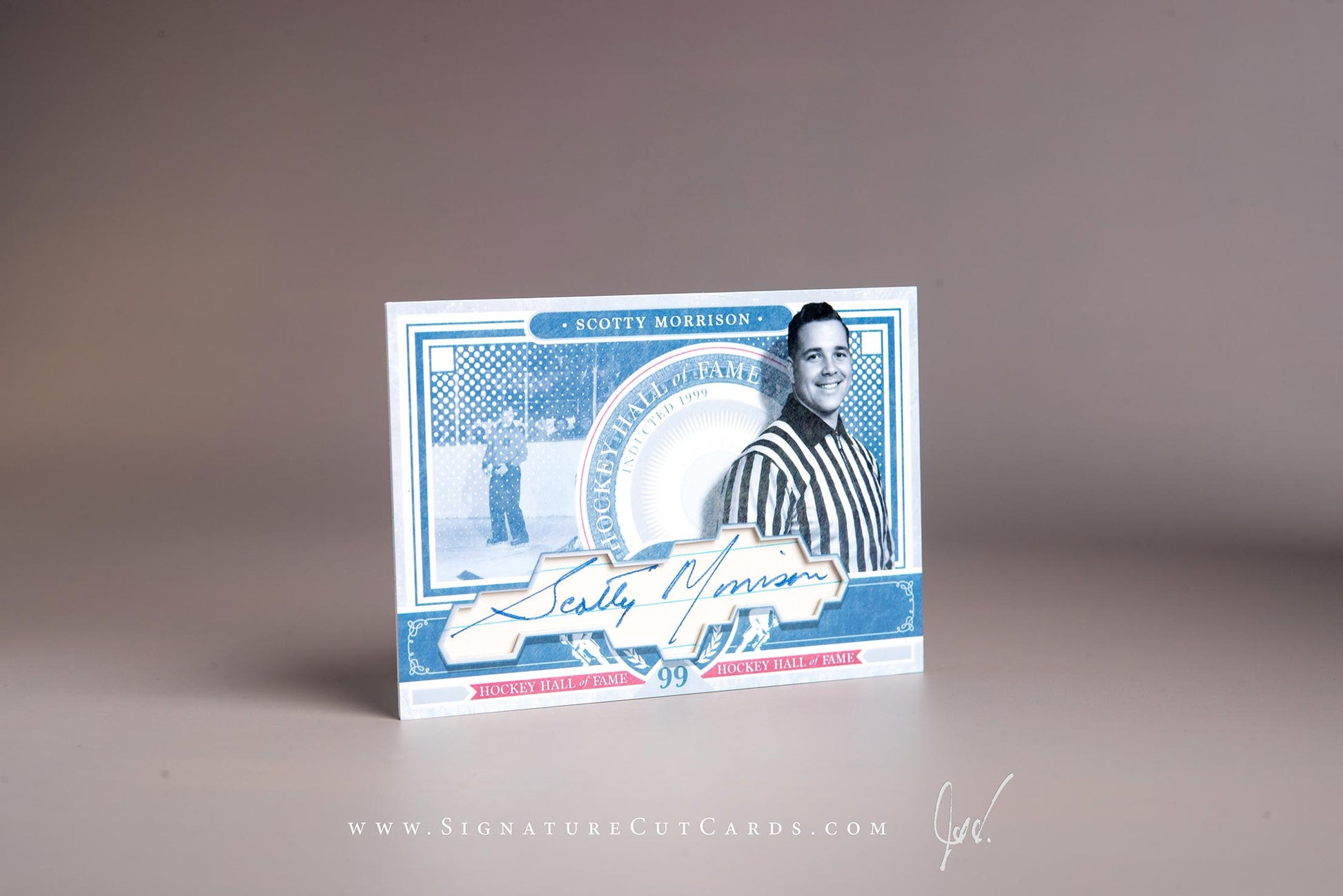 Scotty Morrison National Hockey League Signature Cut Card Autograph
