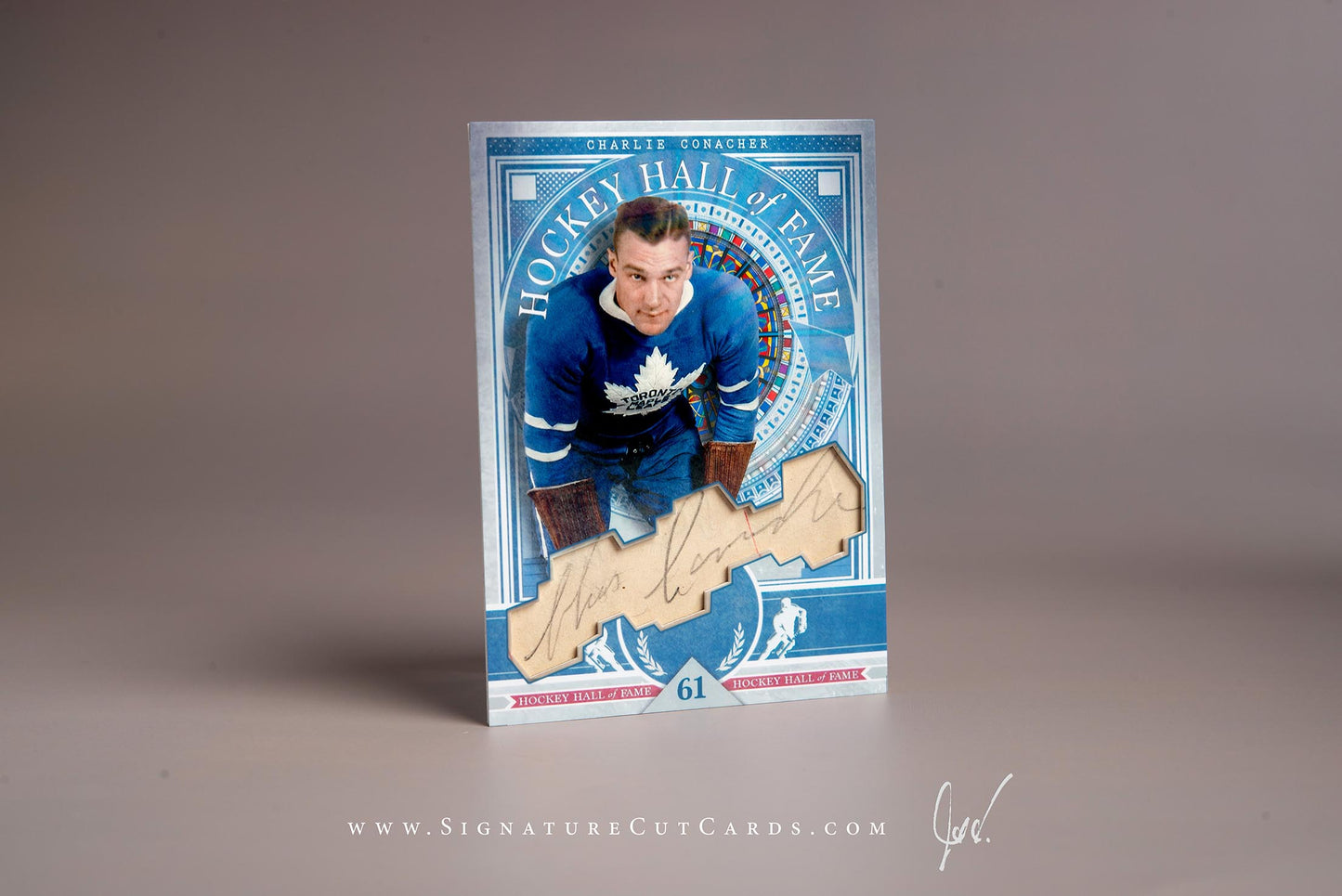 Charlie Conacher Toronto Maple Leafs Signature Cut Card Autograph