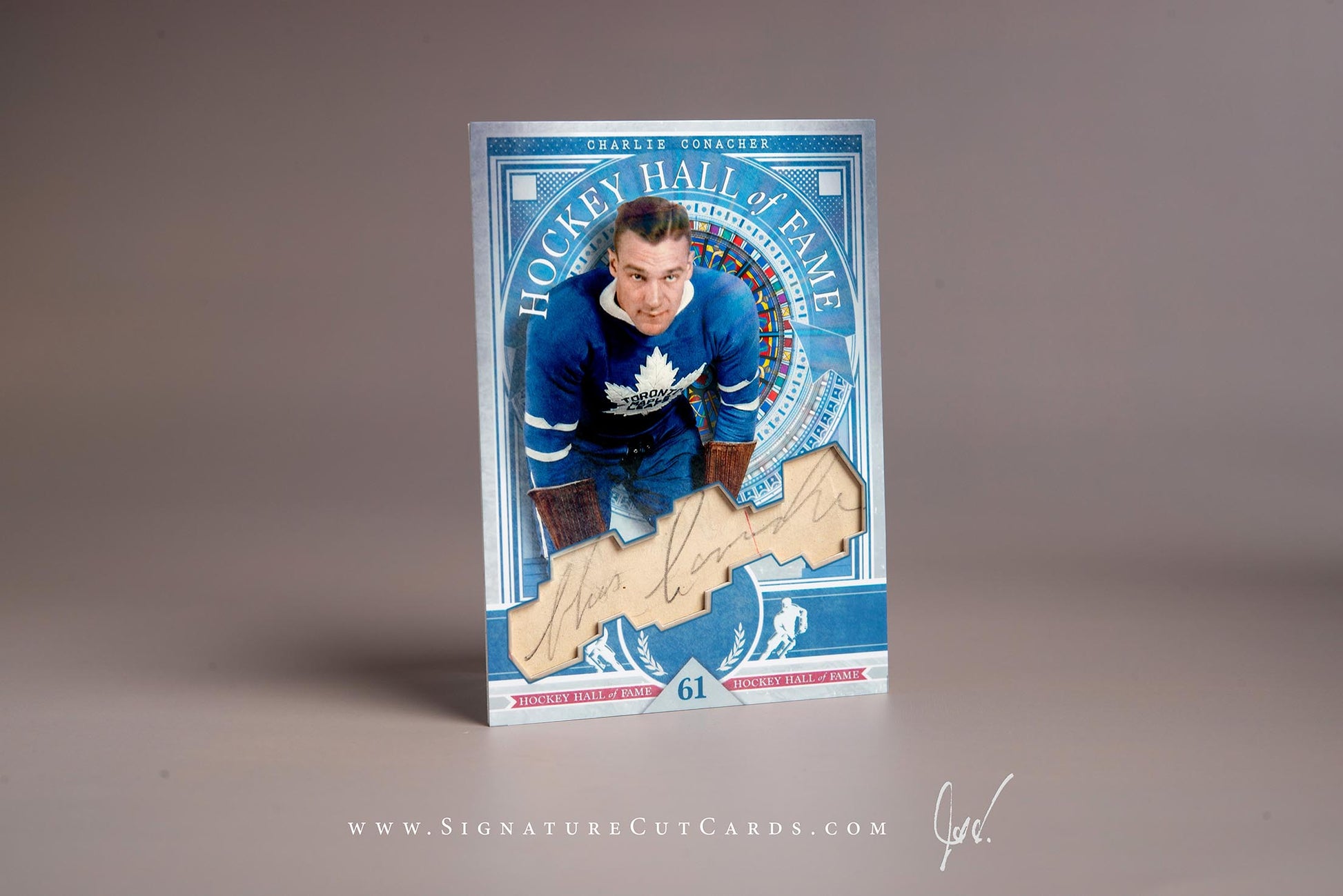 Charlie Conacher Toronto Maple Leafs Signature Cut Card Autograph
