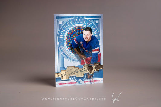 Clint Smith New York Rangers Signature Cut Card Autograph