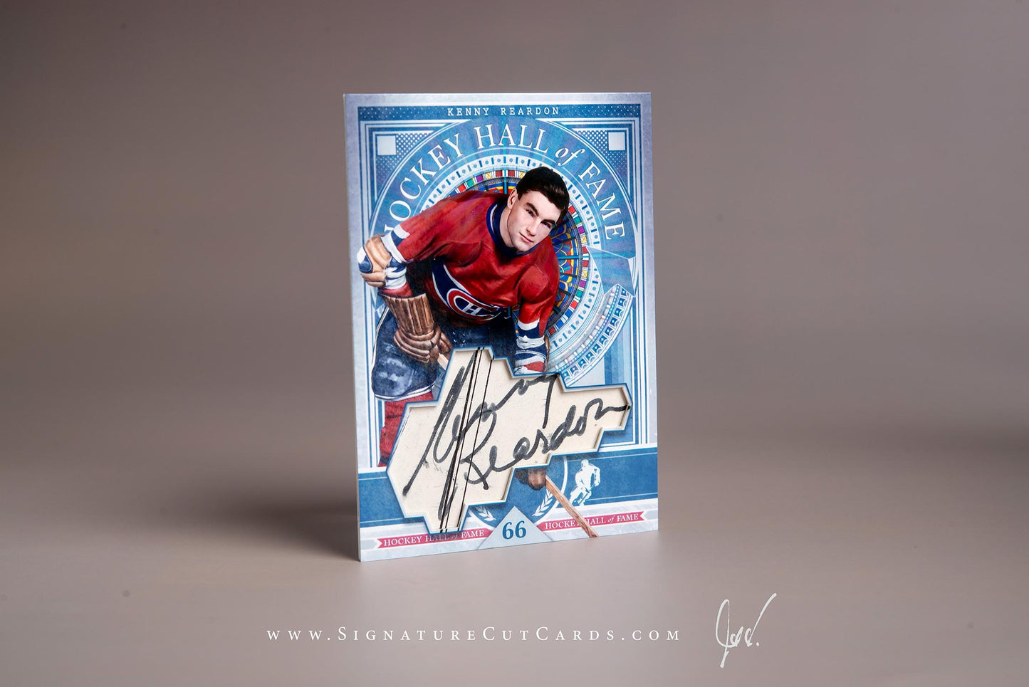 Kenny Reardon Montreal Canadiens Signature Cut Card Autograph