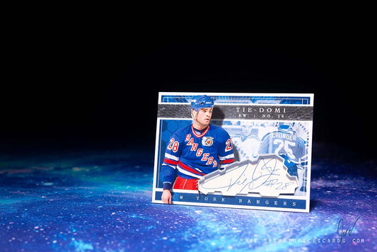 Tie Domi New York Rangers Expansion Era Signature Cut Card
