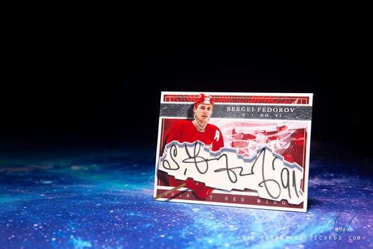 Sergei Fedorov Detroit Red Wings Expansion Era Signature Cut Card