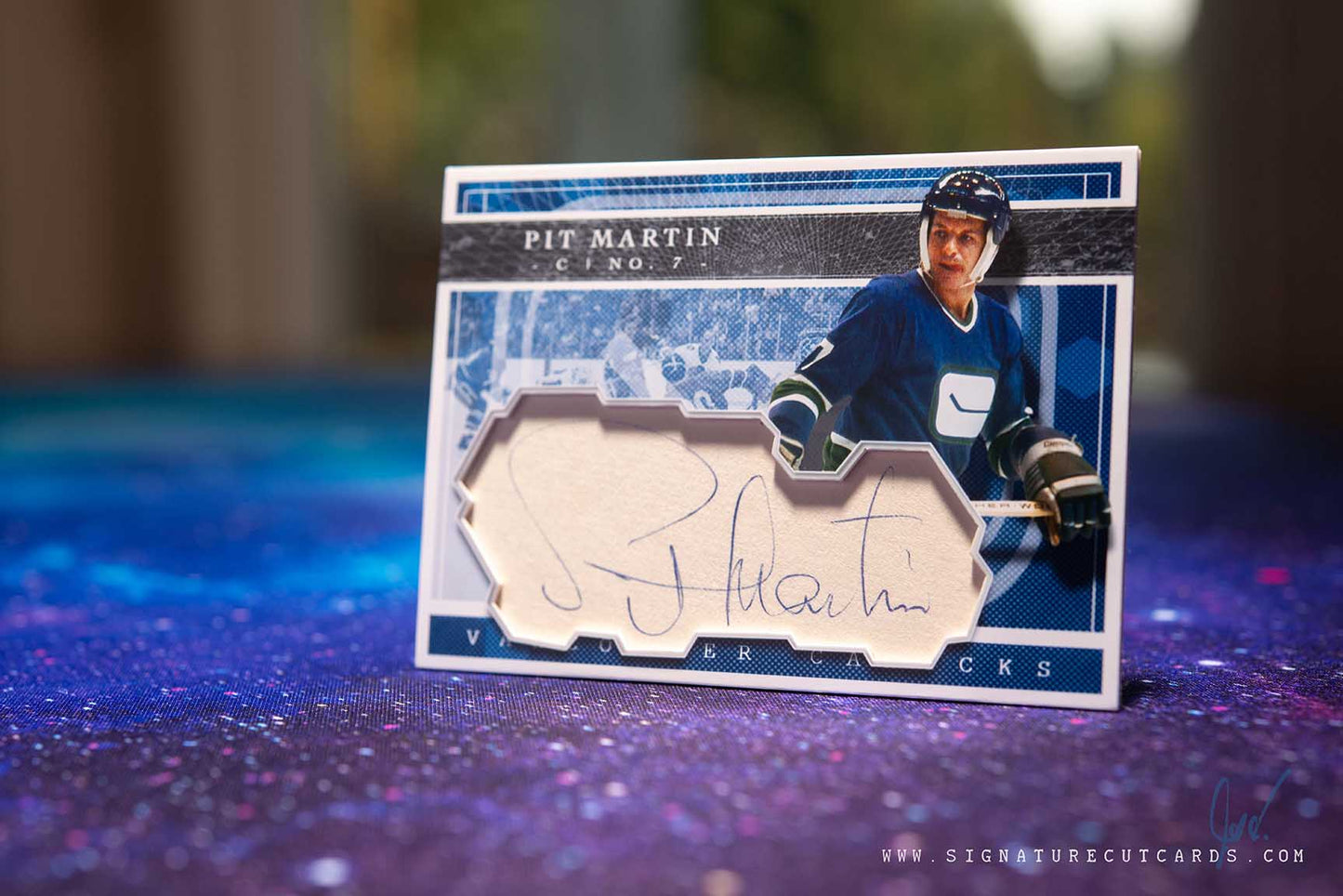 Pit Martin Vancouver Canucks Expansion Era Signature Cut Card