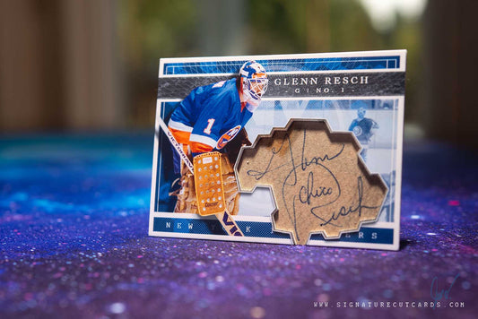 Glenn Resch New York Islanders Expansion Era Signature Cut Card