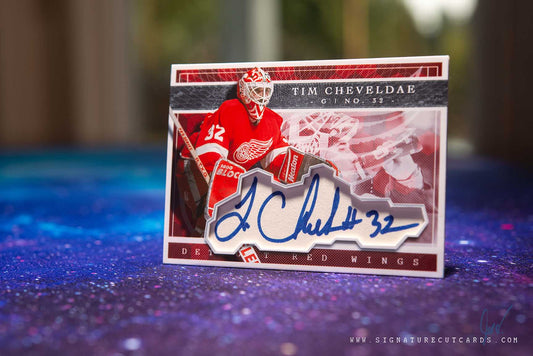 Tim Cheveldae Detroit Red Wings Expansion Era Signature Cut Card