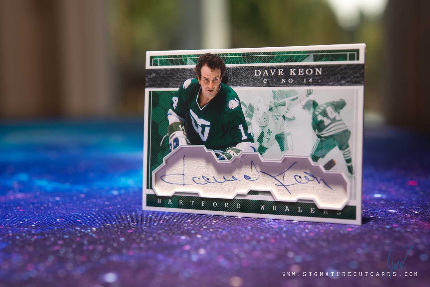 Dave Keon Hartford Whalers Expansion Era Signature Cut Card