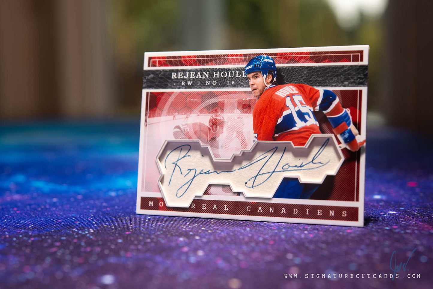 Rejean Houle Montreal Canadiens Expansion Era Signature Cut Card