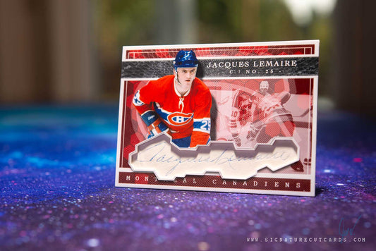 Jacques Lemaire Montreal Canadiens Expansion Era Signature Cut Card