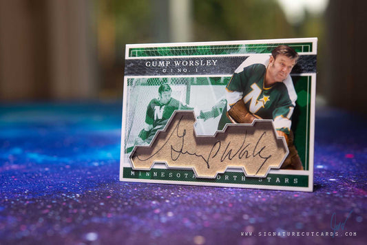 Gump Worsley Minnesota North Stars Expansion Era Signature Cut Card