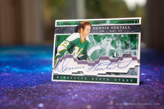 Dennis Hextall Minnesota North Stars Expansion Era Signature Cut Card