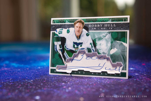 Bobby Hull Hartford Whalers Expansion Era Signature Cut Card