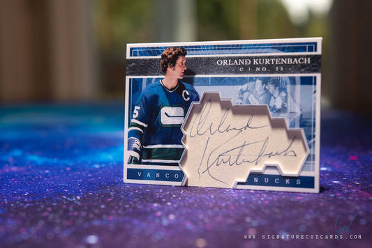 Orland Kurtenbach Vancouver Canucks Expansion Era Signature Cut Card