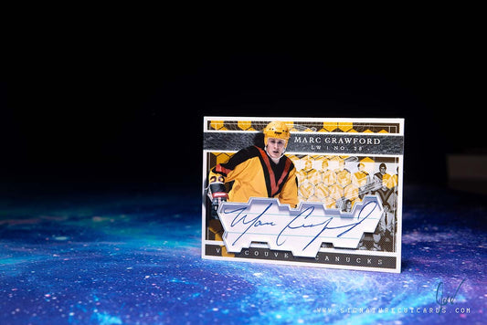 Marc Crawford Vancouver Canucks Expansion Era Signature Cut Card