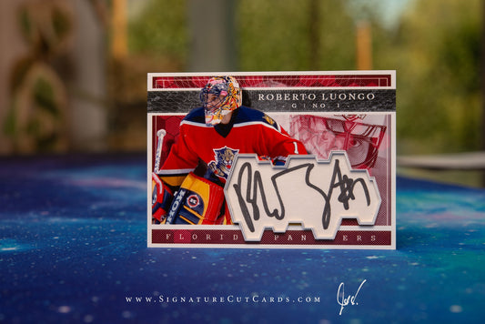 Robert Luongo Florida Panthers Expansion Era Signature Cut Card