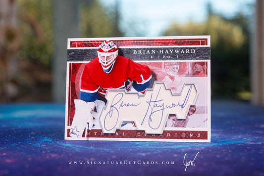 Brian Hayward Montreal Canadiens Expansion Era Signature Cut Card