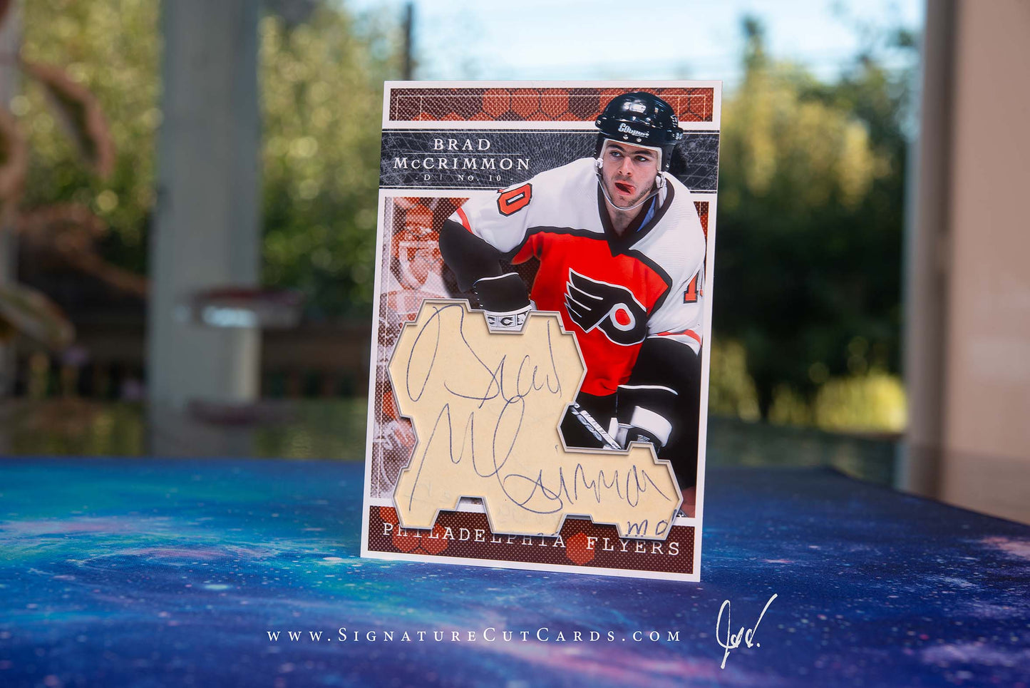 Brad McCrimmon Philadelphia Flyers Expansion Era Signature Cut Card *Large