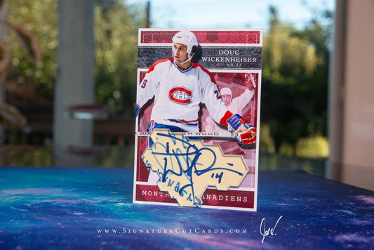 Doug Wickenheiser Montreal Canadiens Expansion Era Signature Cut Card *Large