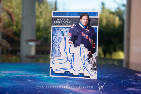 Henrik Lundqvist New York Rangers Expansion Era Signature Cut Card *Large