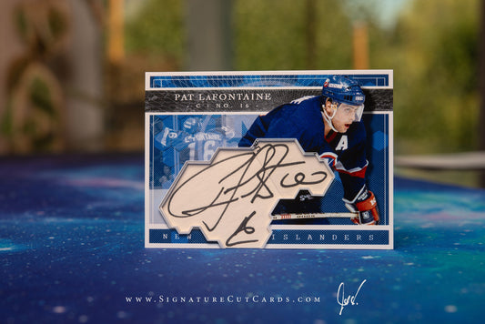 Pat Lafontaine New York Islanders Expansion Era Signature Cut Card