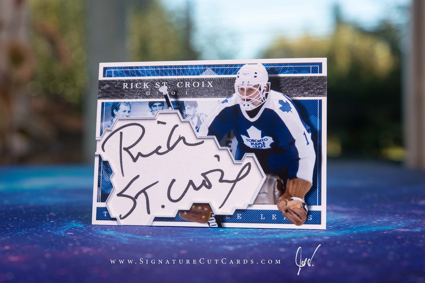 Rick St. Croix Toronto Maple Leafs Expansion Era Signature Cut Card