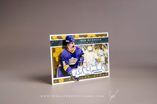 Bob Murdoch Los Angeles Kings Signature Cut Card Autograph
