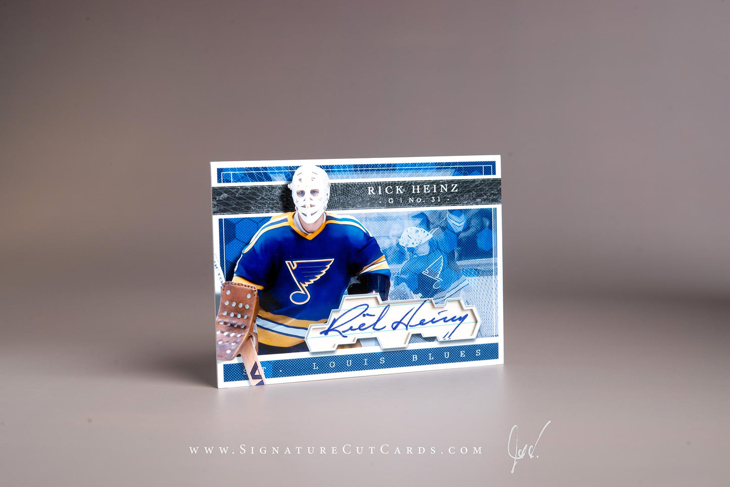 Rich Heinz St. Louis Blues Signature Cut Card Autograph