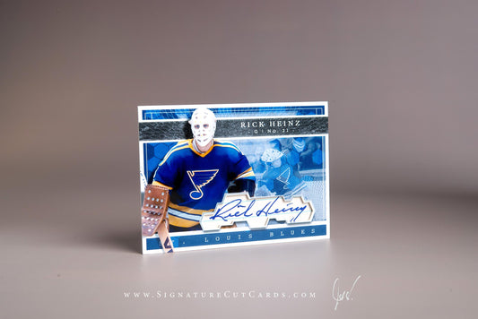Rich Heinz St. Louis Blues Signature Cut Card Autograph