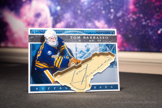 Tom Barrasso Buffalo Sabres Expansion Era Signature Cut Card