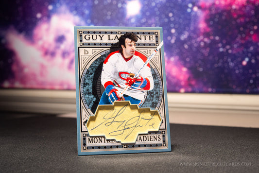 Guy Lapointe Montreal Canadiens Expansion Era Signature Cut Card