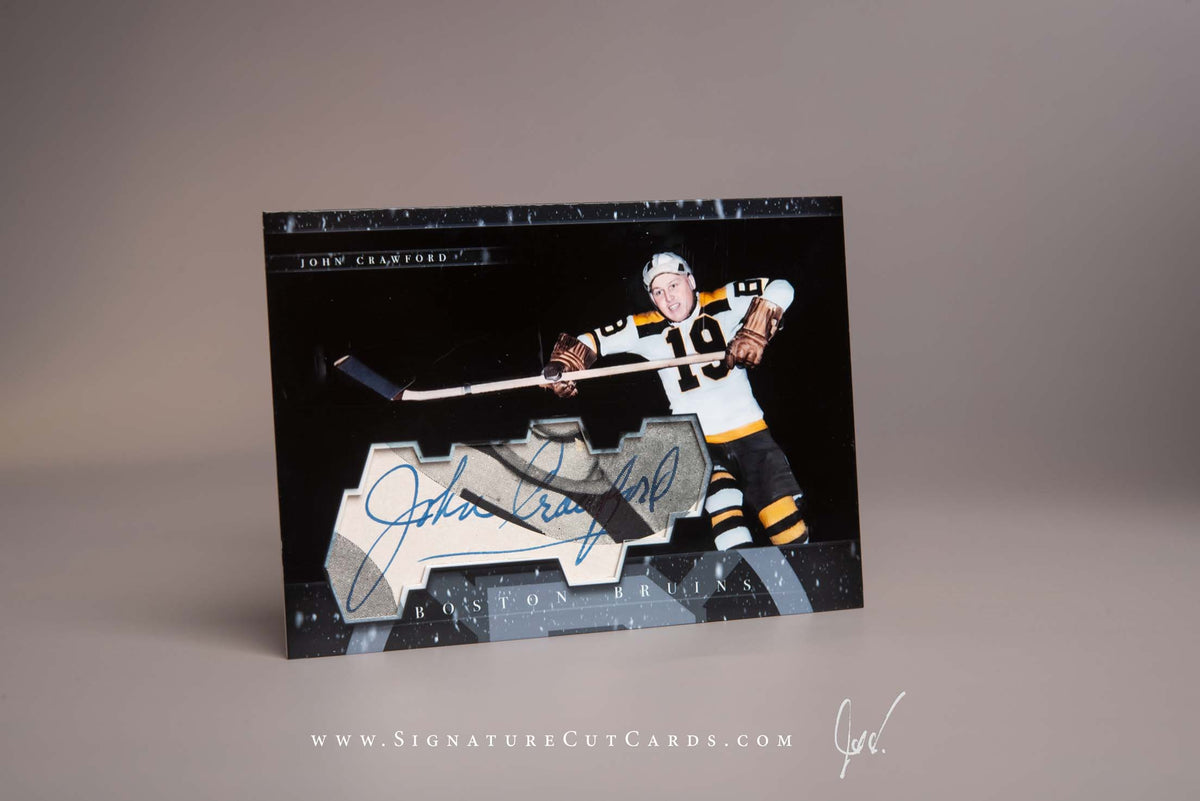 John Crawford Boston Bruins Signature Cut Card Autograph
