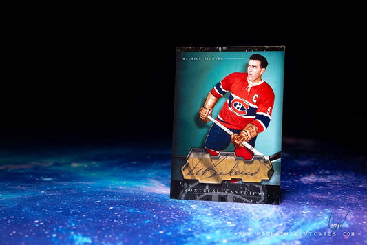 Maurice Richard Montreal Canadiens History in Photographs Signature Cut Card